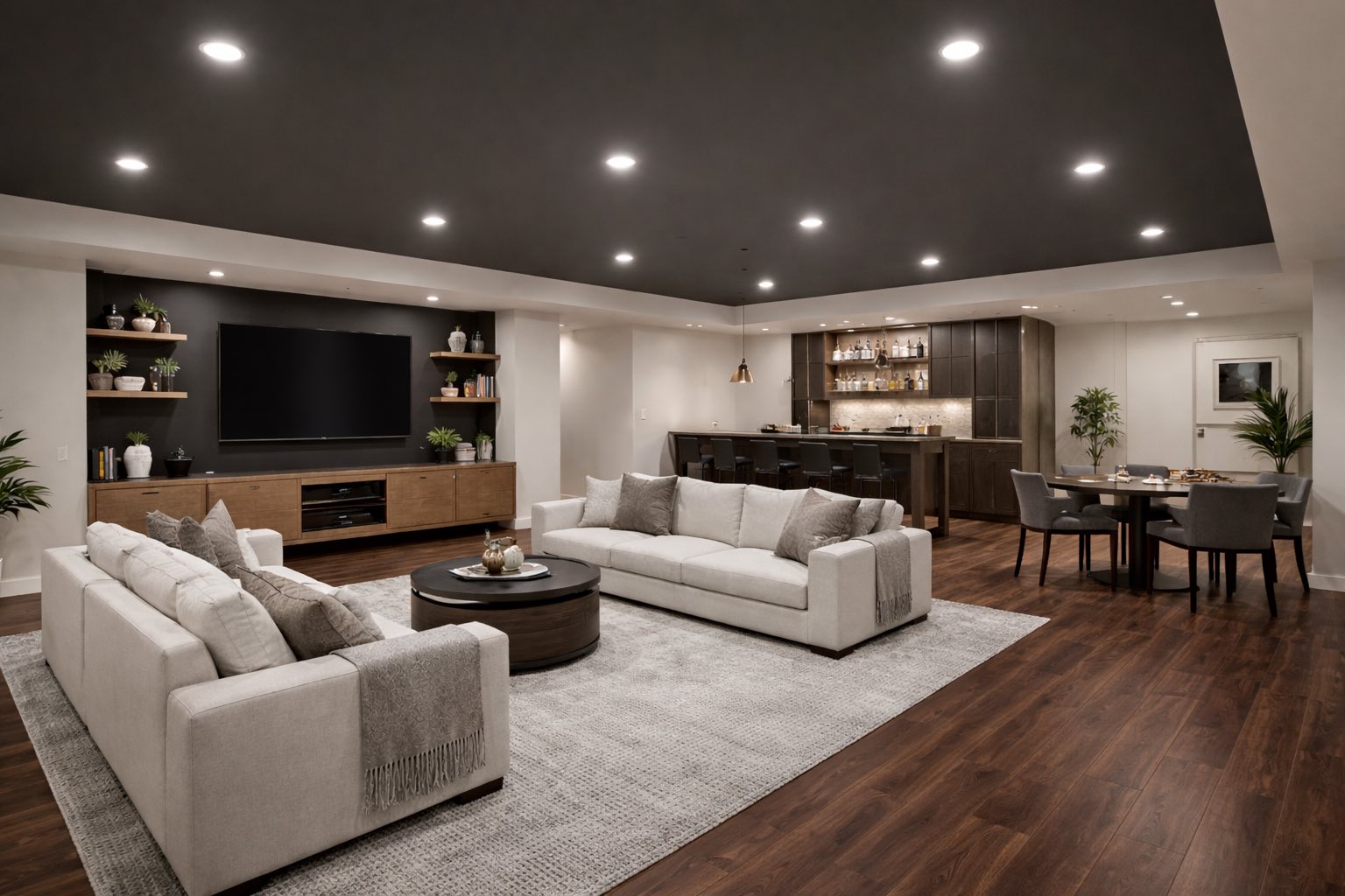 Premium finished basement in a Toronto home